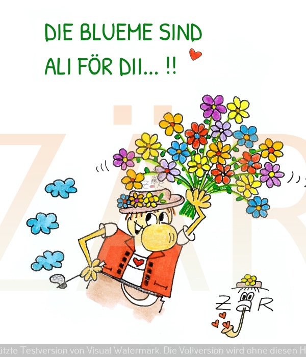 Diese Blumen sind alle für Dich !
